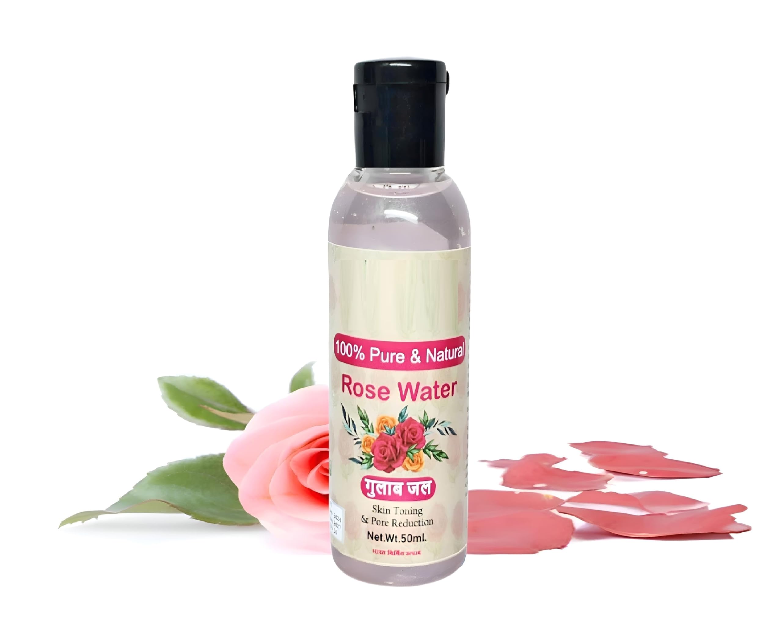Glamezone Rose Water | Gulab Jal | Natural Hydro Distilled | for Skin & Face | 100% Pure & Natural | For Cleansing Skin | No Artificial Fragrance & Alcohol | In Plastic Bottle Face Wash (50 ml)-image-14