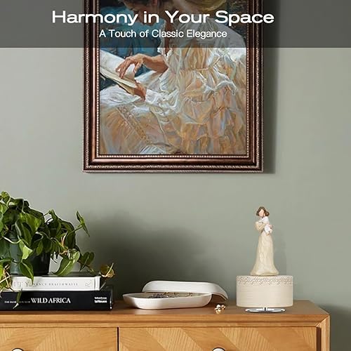 Miniatura 8 de Saeifin Caja de música estatua esculpida de mamá y bebé, figura coleccionable pintada a mano, Día de la Madre, Acción de Gracias, regalo de