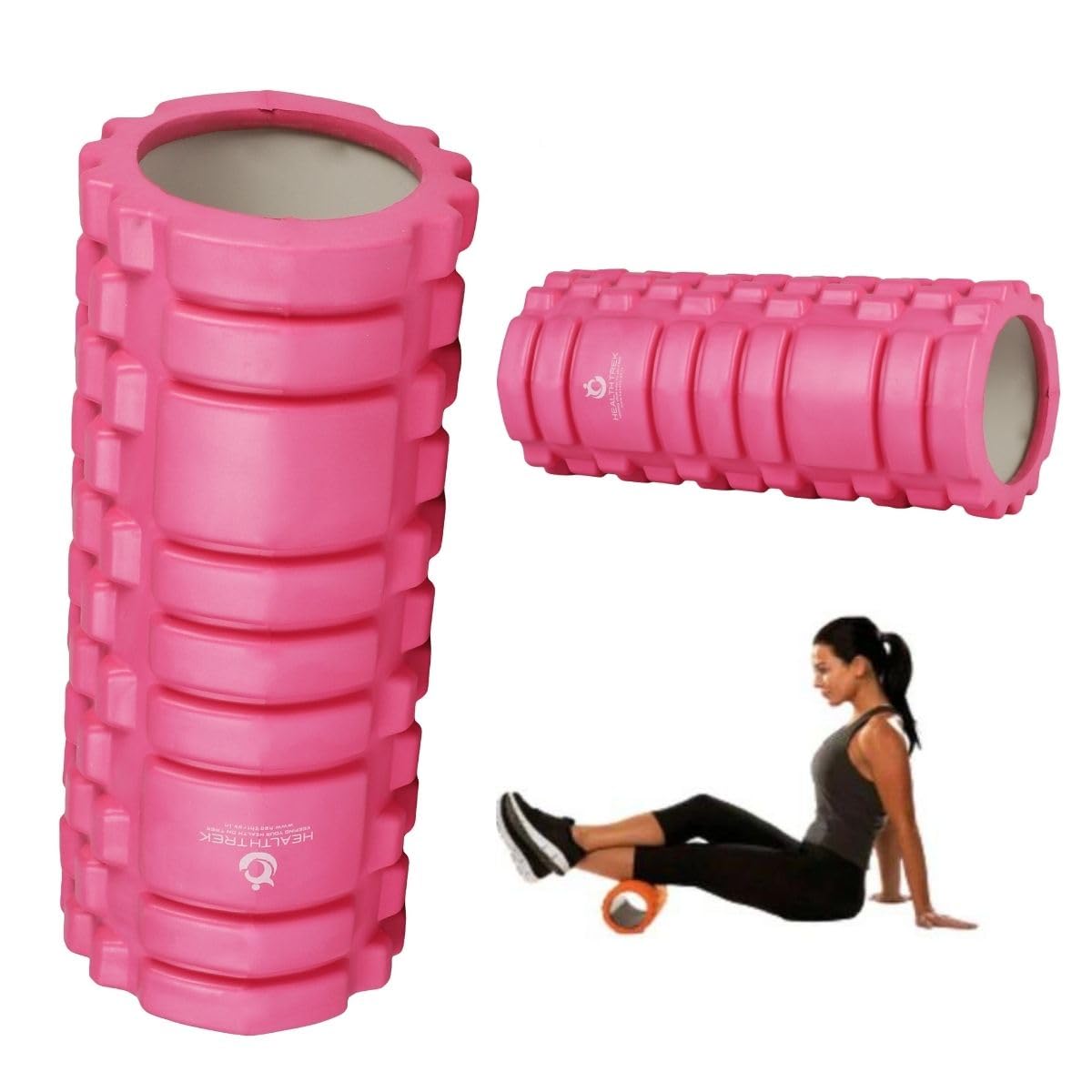 Healthtrek Foam Roller for Trigger Points Enhance Recovery & Mobility Self Massage Yoga Roller (Pack of 1, Pink, 33 CM) (B0CCVZL75T) Amazon Price History, Amazon Price Tracker