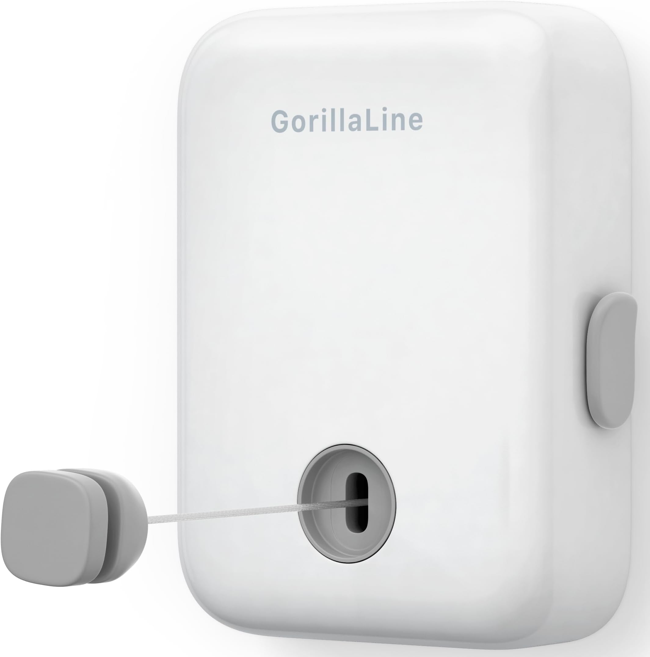 GorillaLine - Retractable Clothesline Indoor Outdoor Clothes Line | Heavy Duty Clothes Drying Laundry Line | Wall Mounted Drying Rack Clothing Line | Retracting Hanging | Lock to Prevent Sagging