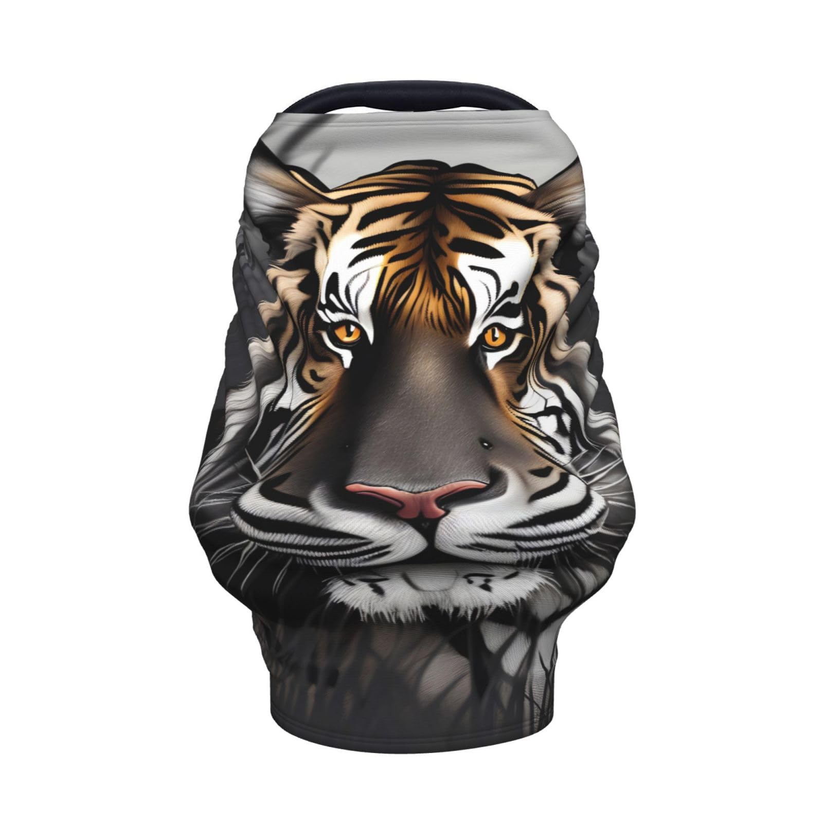 XZDHYZ Tiger at rest Versatile full-print Stroller Chair Cover/Nursing Cover, specially designed for your baby, Black