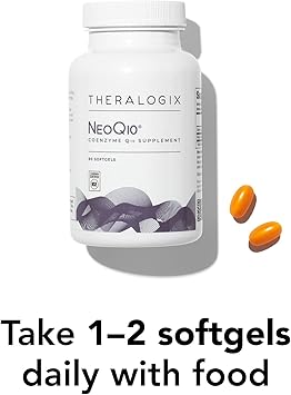 Theralogix NeoQ10 Coenzyme Q10 Supplement - Heart Health & Fertility Support - CoQ10 Fertility Supplement for Men & Women* - NSF Certified - 90 Softgels (90-Day Supply)