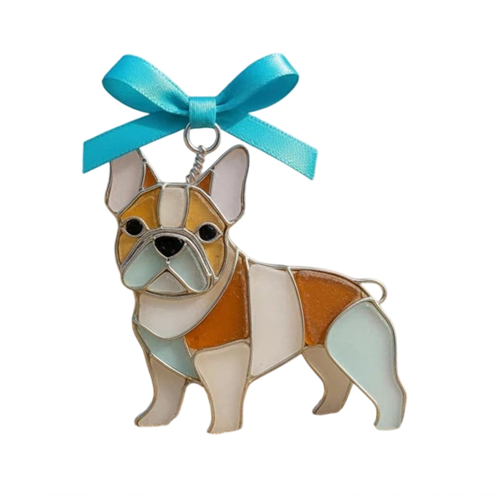 Tsophreniq Creative Dog Shape Light Capturing Ornament to Brighten Any Room Festively Festival Acrylic Hanging Pendant