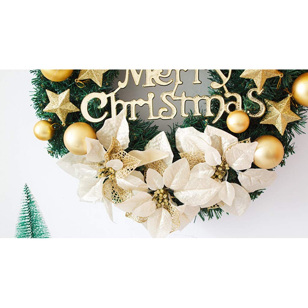 Couronnes De Noël Decoration De Couronne De Porte D'entrée avec Balle