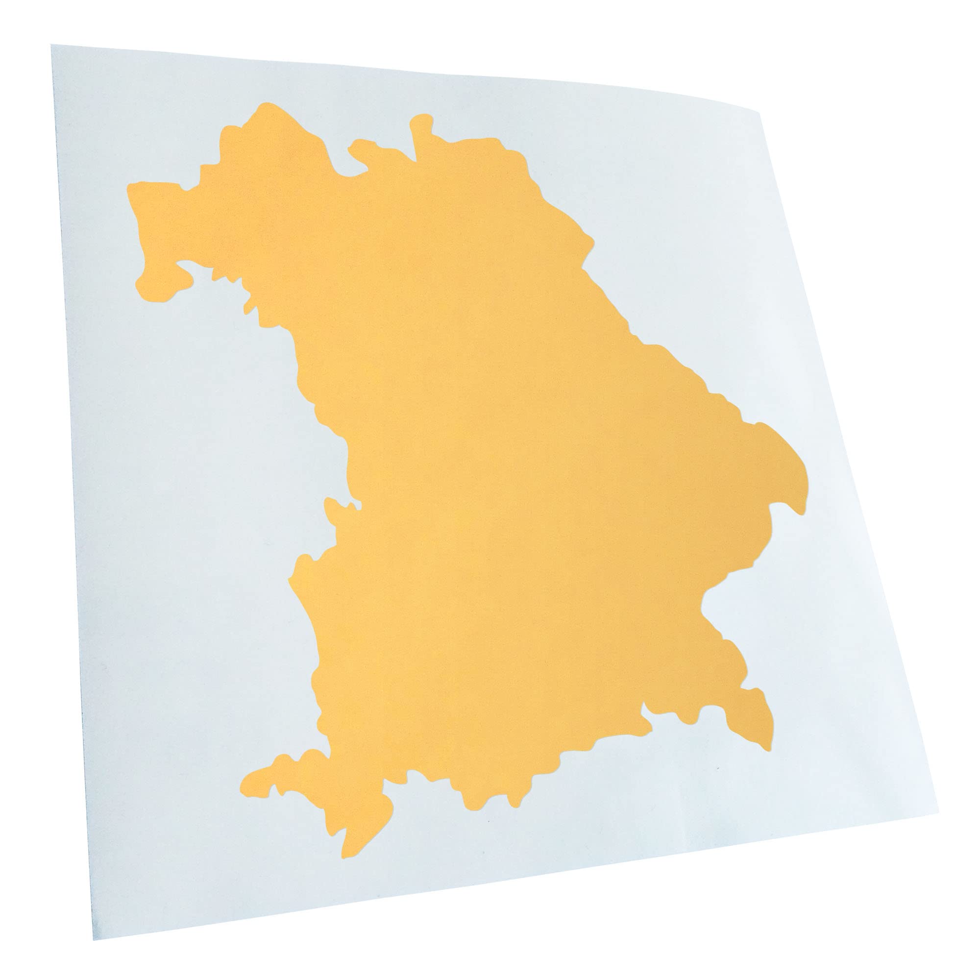 Kiwistar - Car Sticker - Cream - 30 x 27 cm Bavaria Germany Silhouette - Rear Window Car Sticker Weatherproof for Car Truck Moped Truck - Sticker Exterior Self-Adhesive Tuning Accessories for Windows