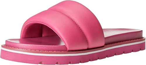 The Drop Women's Issi Quilted Flatform Sporty Sandal, Hot Pink, 9