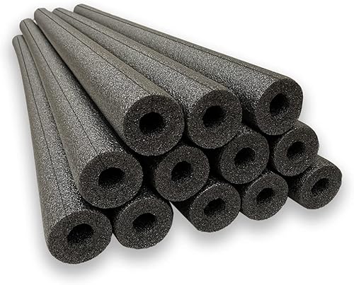 Oodles of Noodles Fideos de espuma de tamaño estándar Clamp-On 12 unidades, color negro