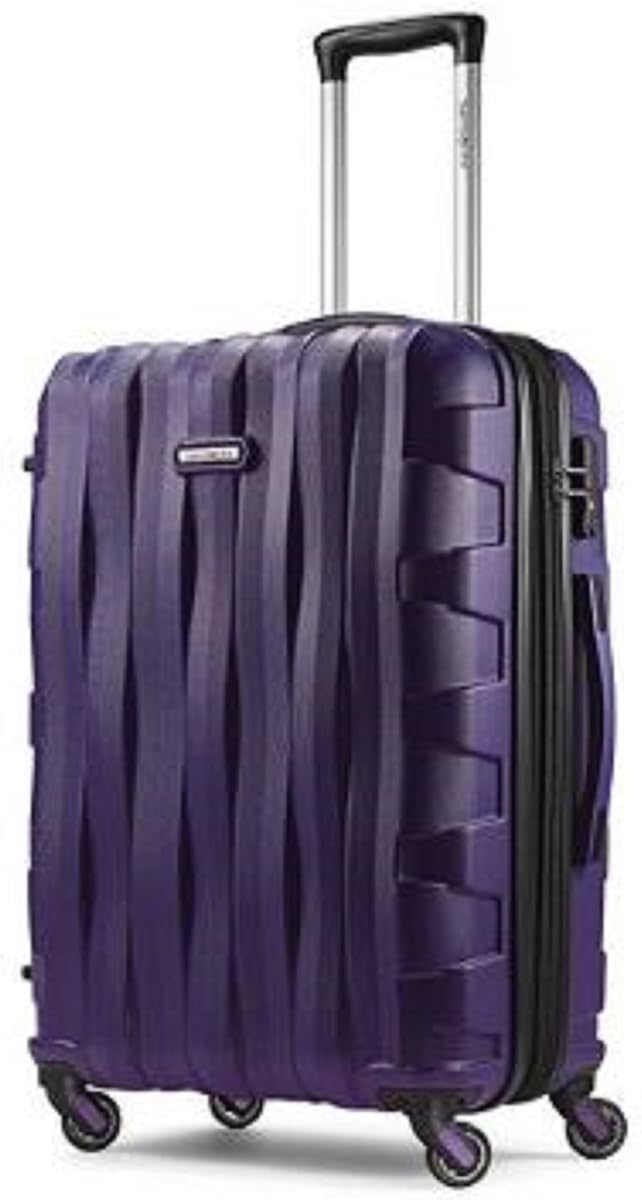 Ziplite 3.0, 20in Carry-on, Hardside Spinner Luggage telescoping_handle(Deep Purple)