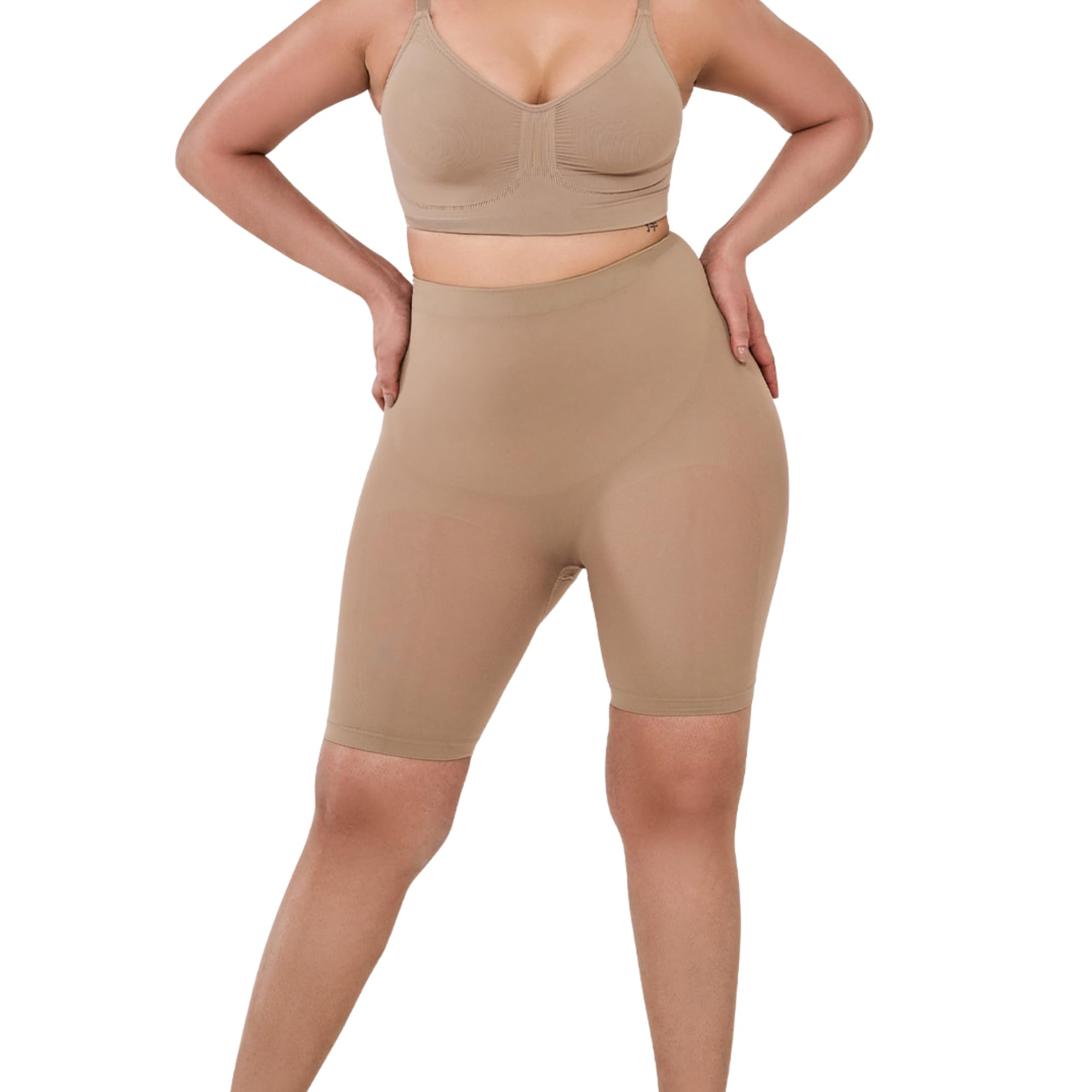 Invogue Intense High-Waisted Shaper Shorts for Women | Medium Compression, Butt-Shaping, Breathable & Anti-Chafing Everyday Comfort | High Waist Seamless Look-image-26