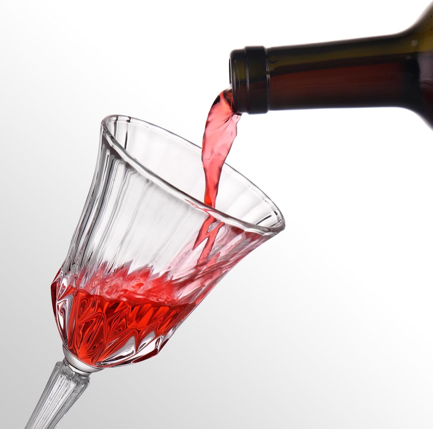 Wine Glasses Set of 6, Lead-free Crystal Wine Glasses, Vintage Red Wine Glassware for Daily Use, Hosting Guests, Gifts for Wedding - Image 6