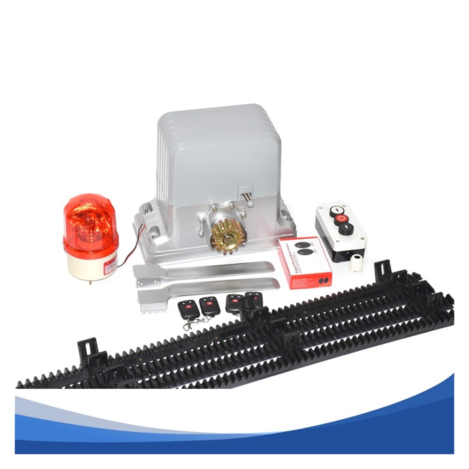 Automatyczne Samozamykacze, Heavy Duty KMP202 1800KG elektryczna brama przesuwna silnik do otwierania drzwi GSM bramy z nylonowym stojakiem szynowym 4 m lub 5(Kit 12)