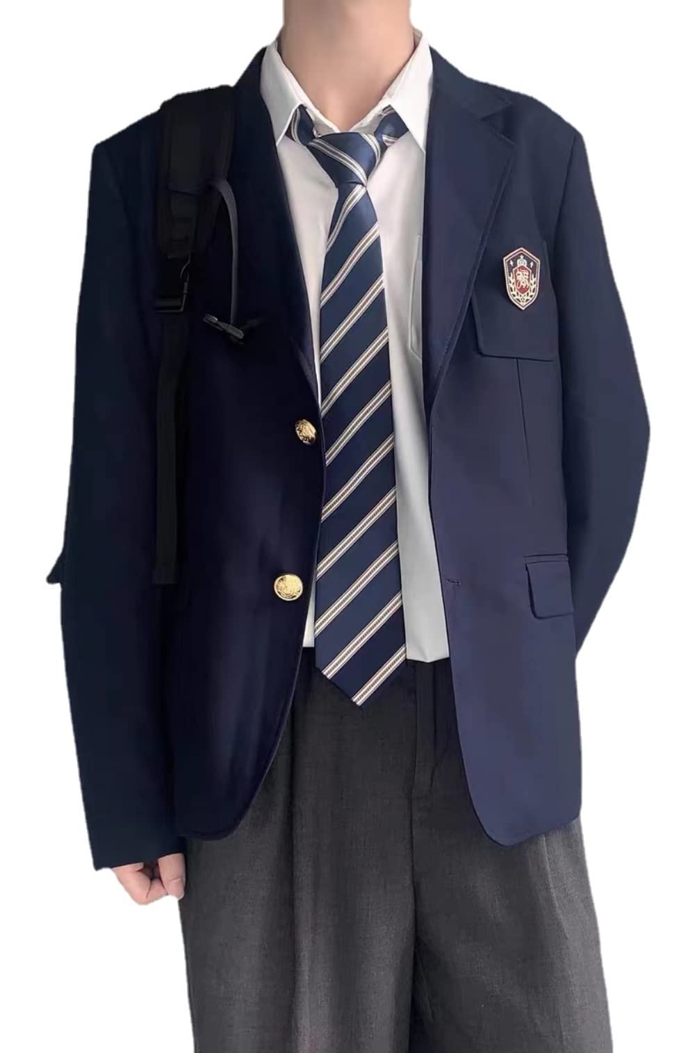 Amazon.co.jp: [kzzkoo] スクールブレザー メンズ スーツ 制服