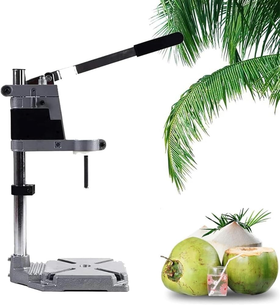 Manual Coconut Hole Opening Machine, Coconut Opener Tool Hand Press Driller Opener, Green Coconut Punching Equipment for Fruit Shop
