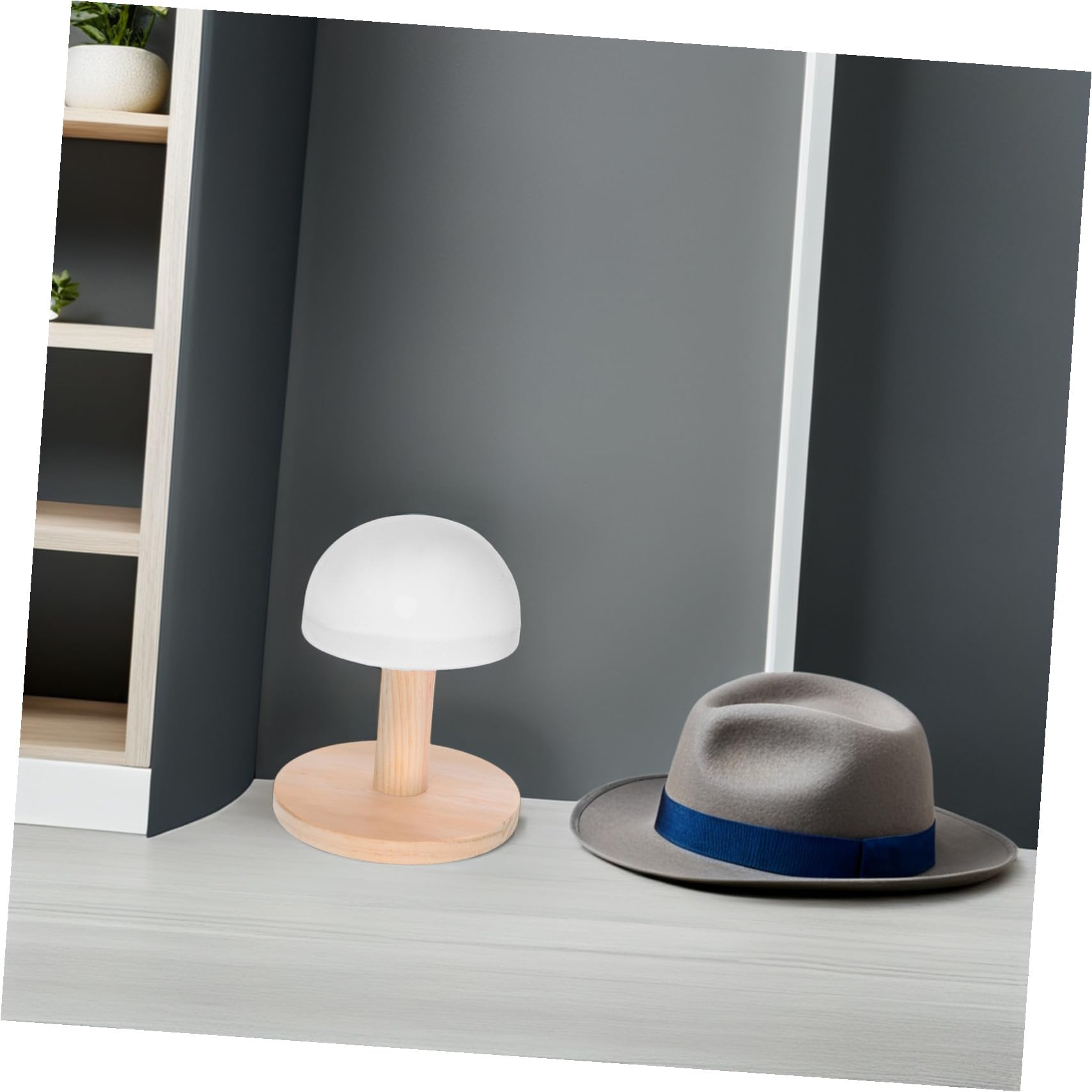 PRETYZOOM Tabla de Planchar de Madera Portátil Redonda 2piezas para Camisas y Sombreros Diseño Ligero y Base de Color Claro Adecuado para Viaje y Hogar
