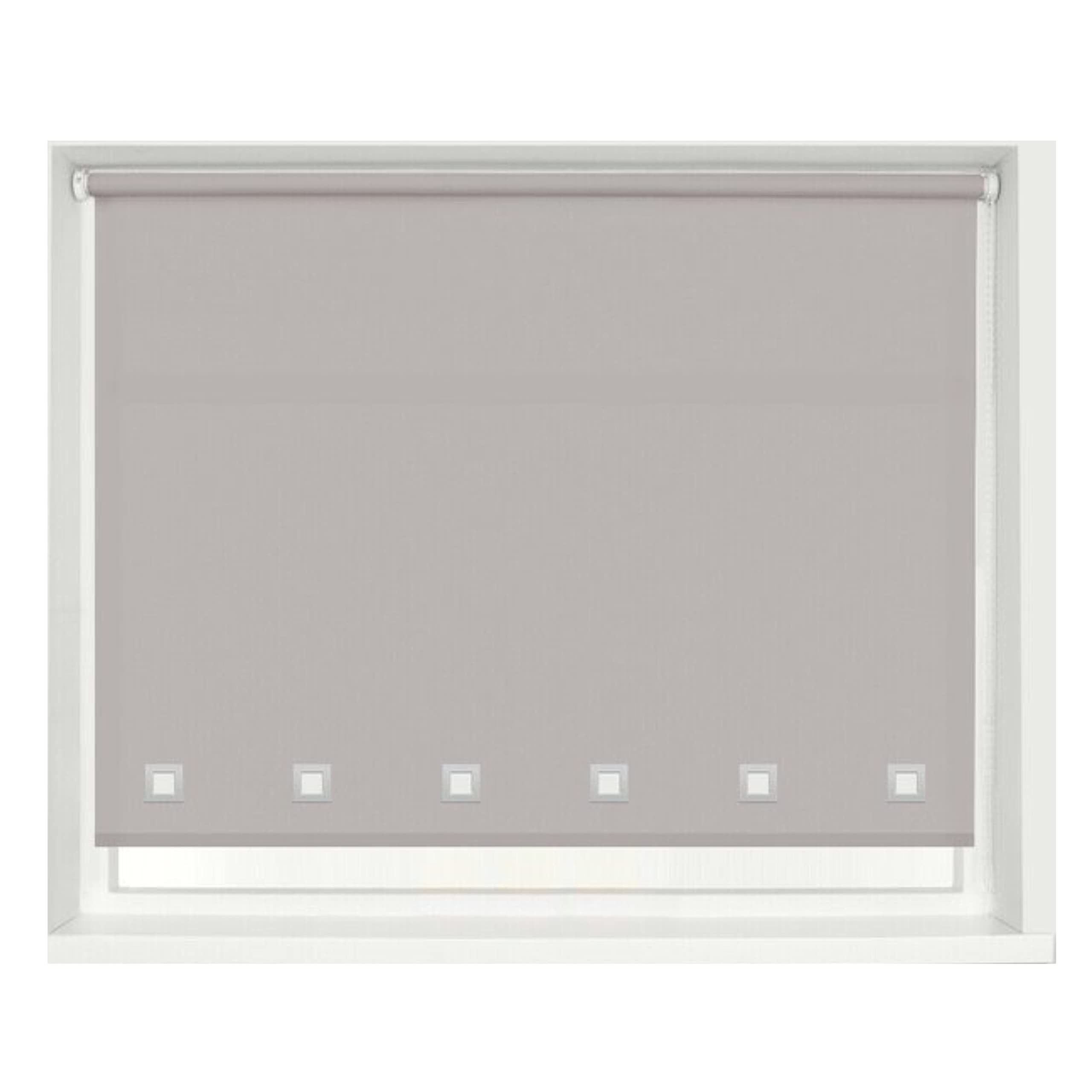 Home In Style 4U Light Grey 100% Polyester Square Eyelet Trimmable Daylight Roller Blinds (240Cm Wide X 165Cm Drop, )