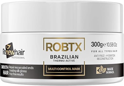 ROBTX Vegan Brazilian Hair Treatment Mask   Anti-Frizz, Thermo-Active, smart Formula for Volume Control, Shine & Softness   300g