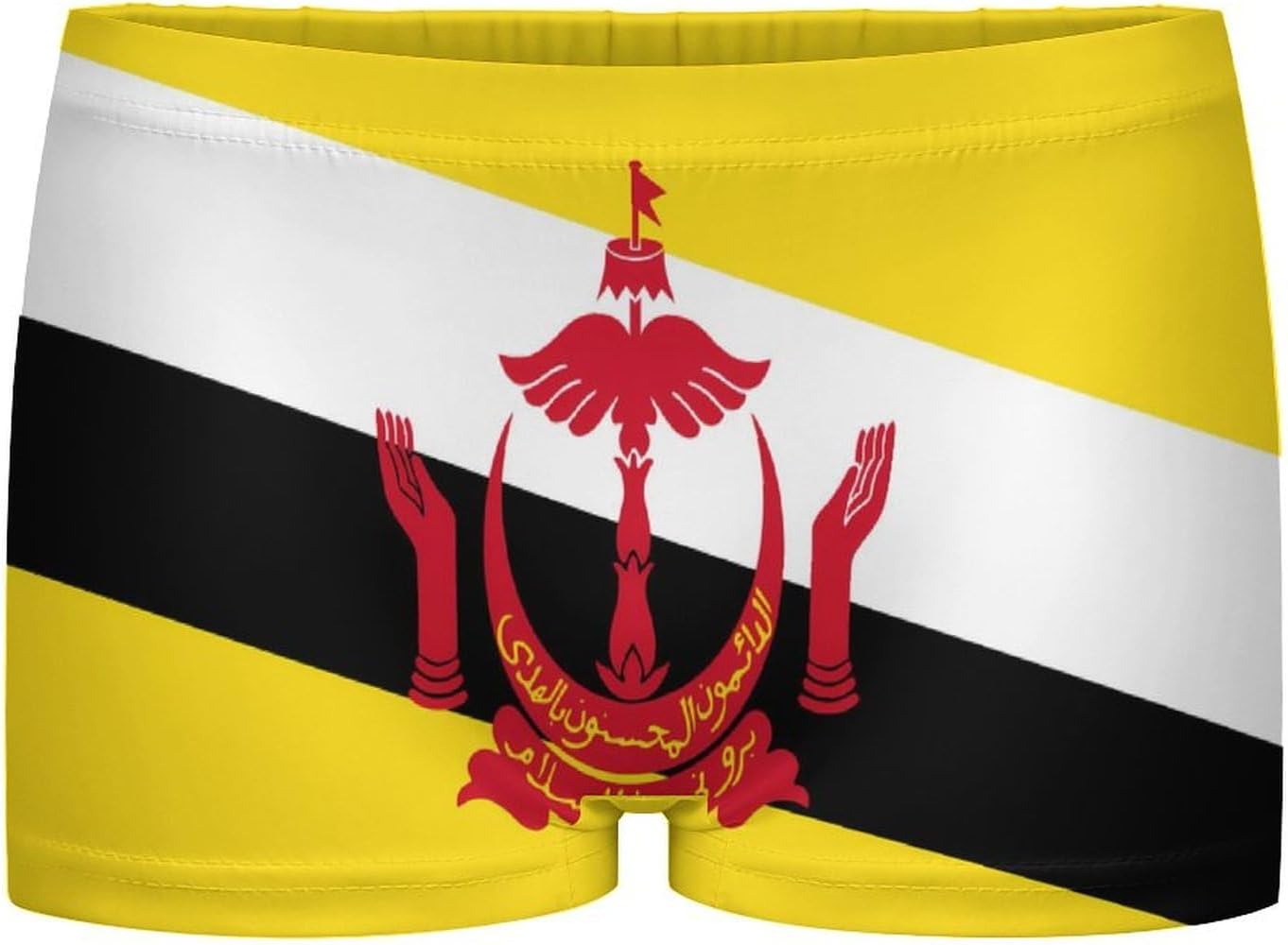 Brunei Flag Funny Women's Boxer Briefs Breathable Underpants Trunks Stretch Underwear
