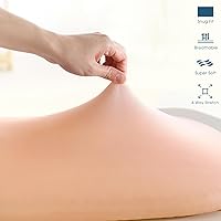 Vista 13 de Juego de 2 sábanas elásticas ultra suaves para moisés, ajuste universal para moisés, cesta de moisés, colchón rectangular ovalado, seguro y cómodo