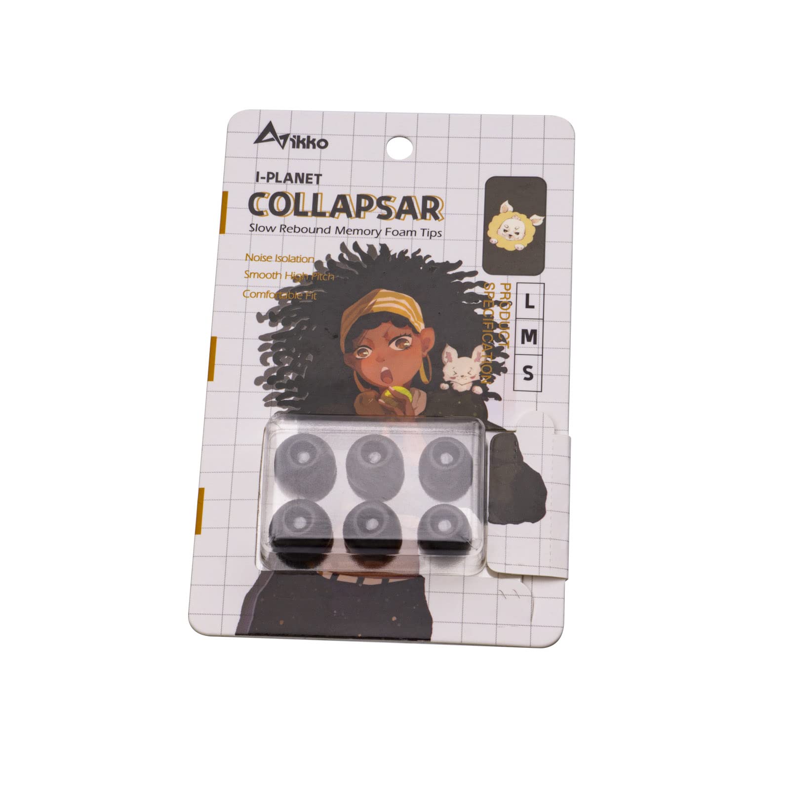 新品未使用　イヤーピース　マクセル　黒　6個セット　シリコン　L 14mm Amazon | Ikko i-Planet イヤーピース シリコン製 - S/M/L