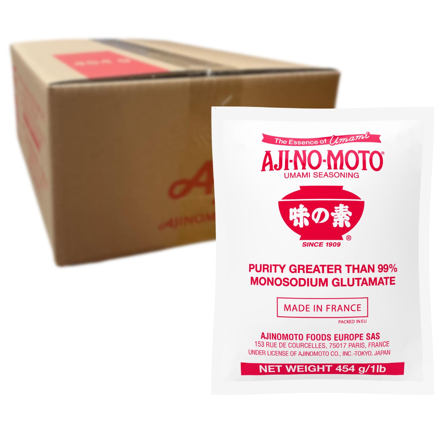 AJINOMOTO, Glutamato monosódico, 20 x 454 gr, Multipack