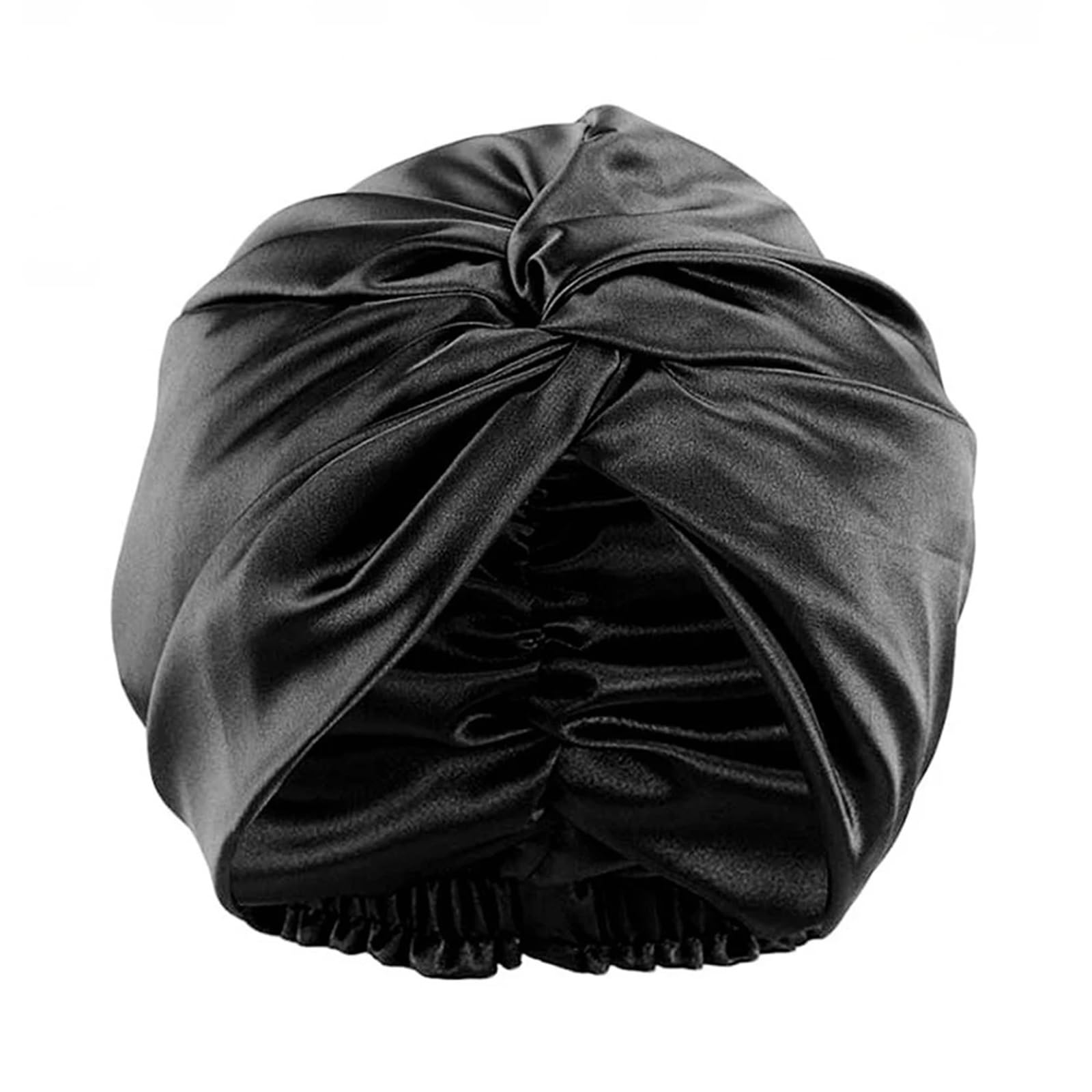 Bonnet En Soie Pour Dormir Bonnet de nuit Double en soie for femmes, avec ruban élastique, for soins capillaires, cheveux longs