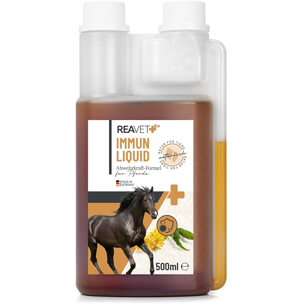 ReaVET Jugo de hierbas inmune 1 litro para caballos
