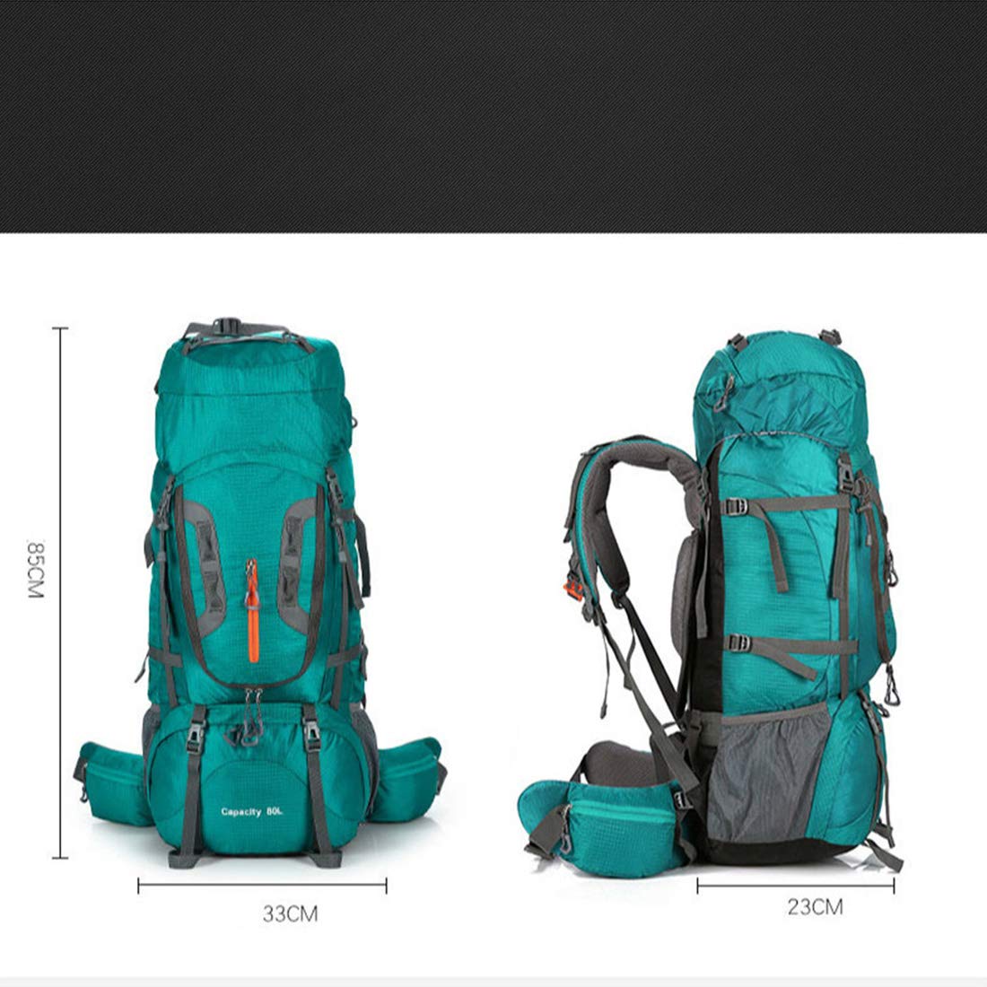 Wanderrucksack 80L Großer Outdoor-Rucksack wasserdichte Reisetaschen Camping Wandern Damen Kletterrucksack Herren Sporttasche