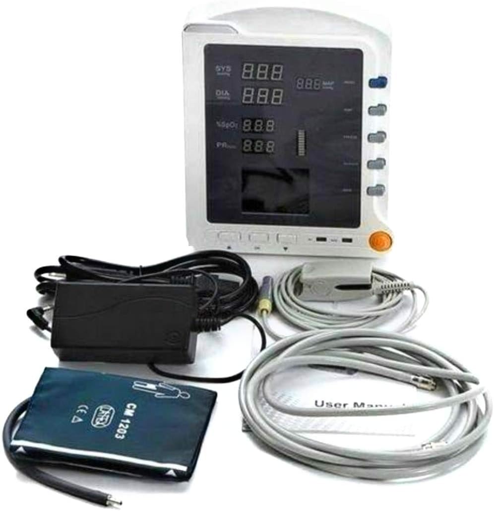 CONTEC CMS 5100 SPo2 and NIBP Measuring Patient Monitor (White)