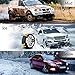 Jeremywell 6 PCS Car Snow Chains for TWO TIRES Emergency Anti Slip for Most Cars/SUV/Trucks, Winter Universal Security Chains Tire Width 165mm-275mm/6.5-10.8'', Amazing Traction Thickening Durable