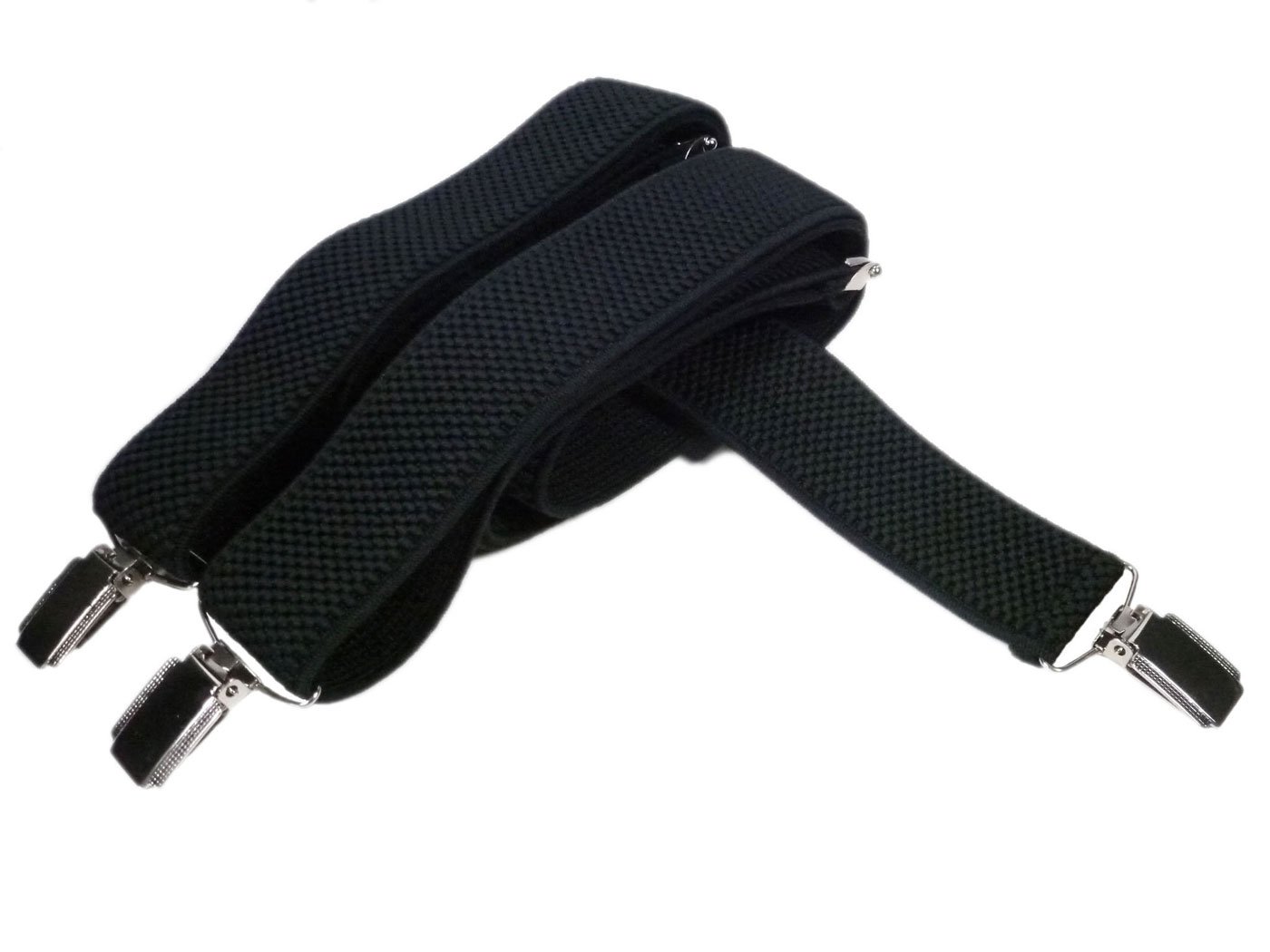 Olata Men's Black Extra Long Xxl Fully Adjustable Clip On Braces/Suspenders, 3.5Cm