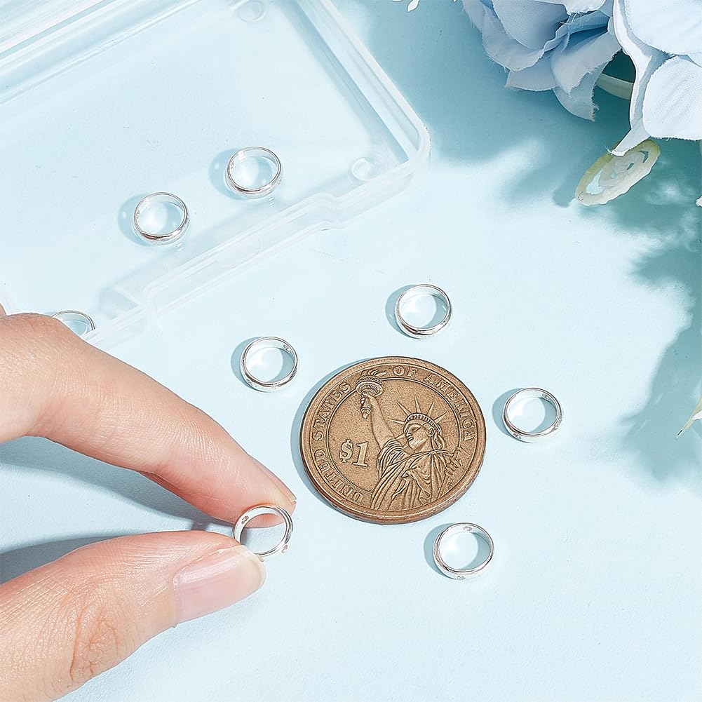 BENECREAT 8pcs 925 Perles Intercalaires En Argent Sterling