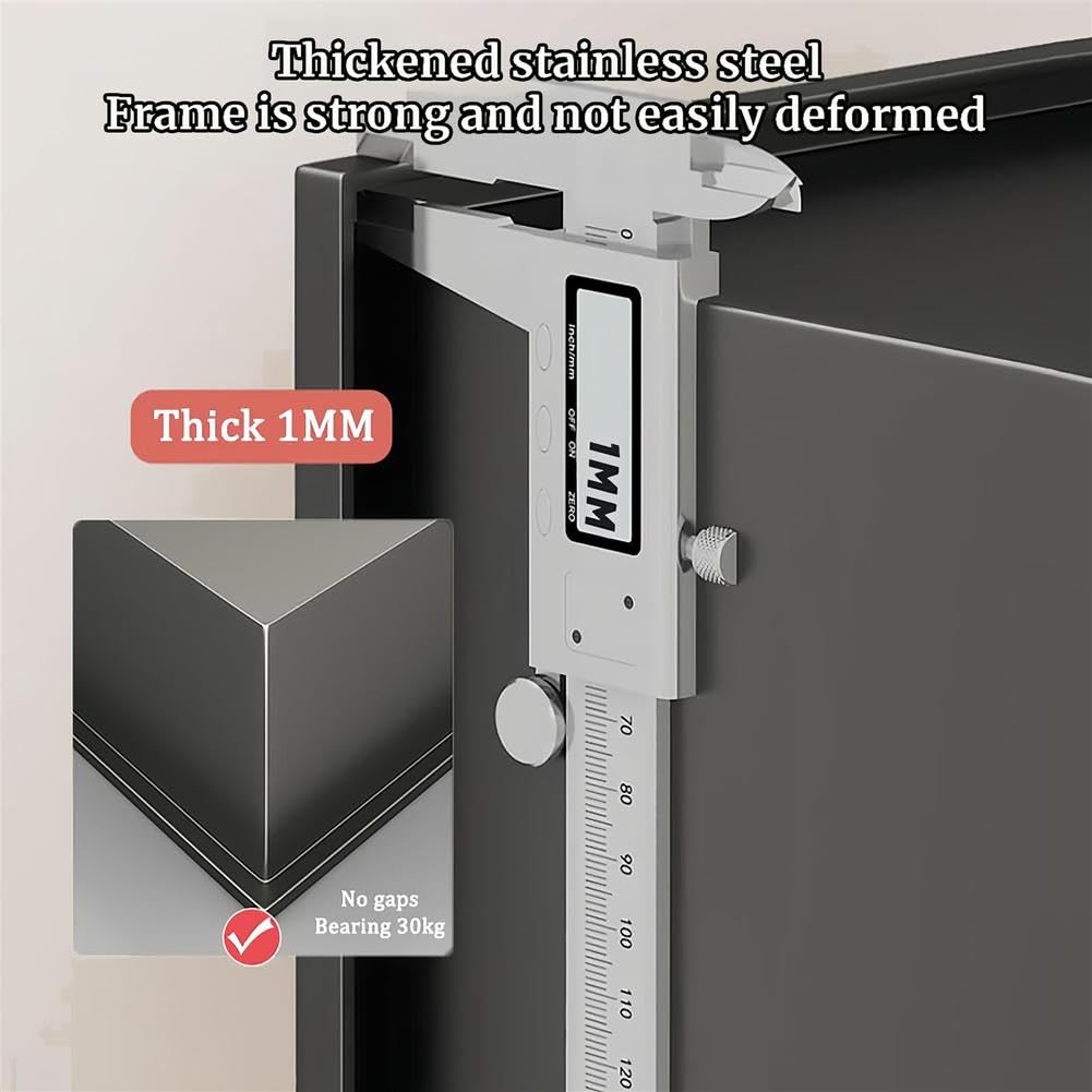 Generico Box Doccia in Acciaio Inox con Cestino per rifiuti e portarotolo integrati per Bagno, Hotel e Ristorante - Soluzione Elegante e Funzionale (Bianco, 70x28x13,5 cm)