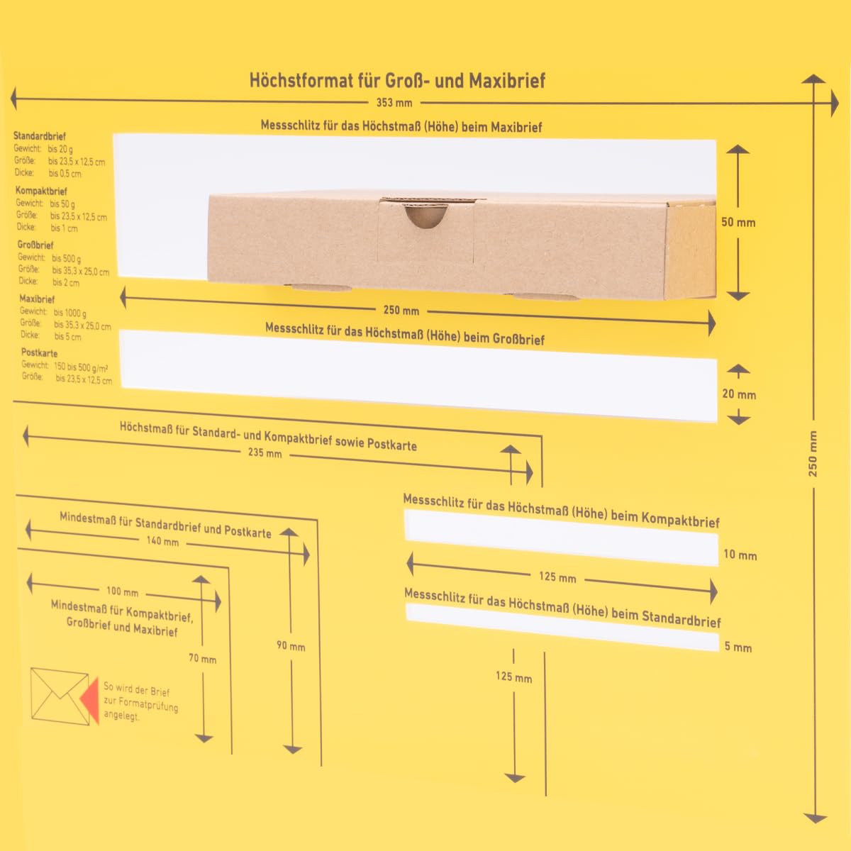 verpacking 200 cartons extra-plats 180 x 100 x 30 mm brun MB-0 [taille et couleur au choix] boîtes d'expédition boîte pliante carton pliant Lettre Max envoi postal conforme DHL simple cannelure