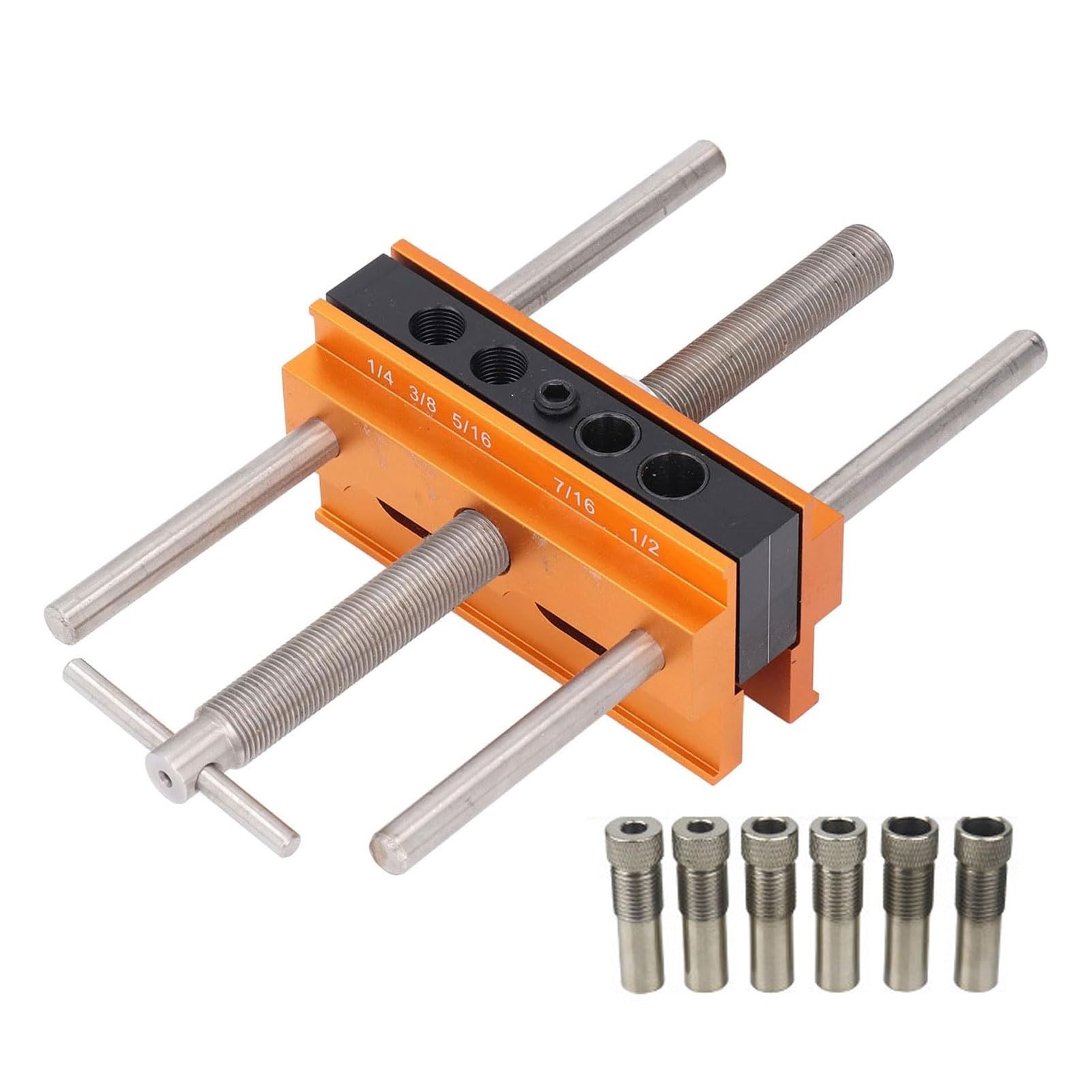 QIAOLIDA Woodworking Vertical Drilling Guide Hole Locator TooL With Scale For Accurate Hole Positioning Safe Clamping