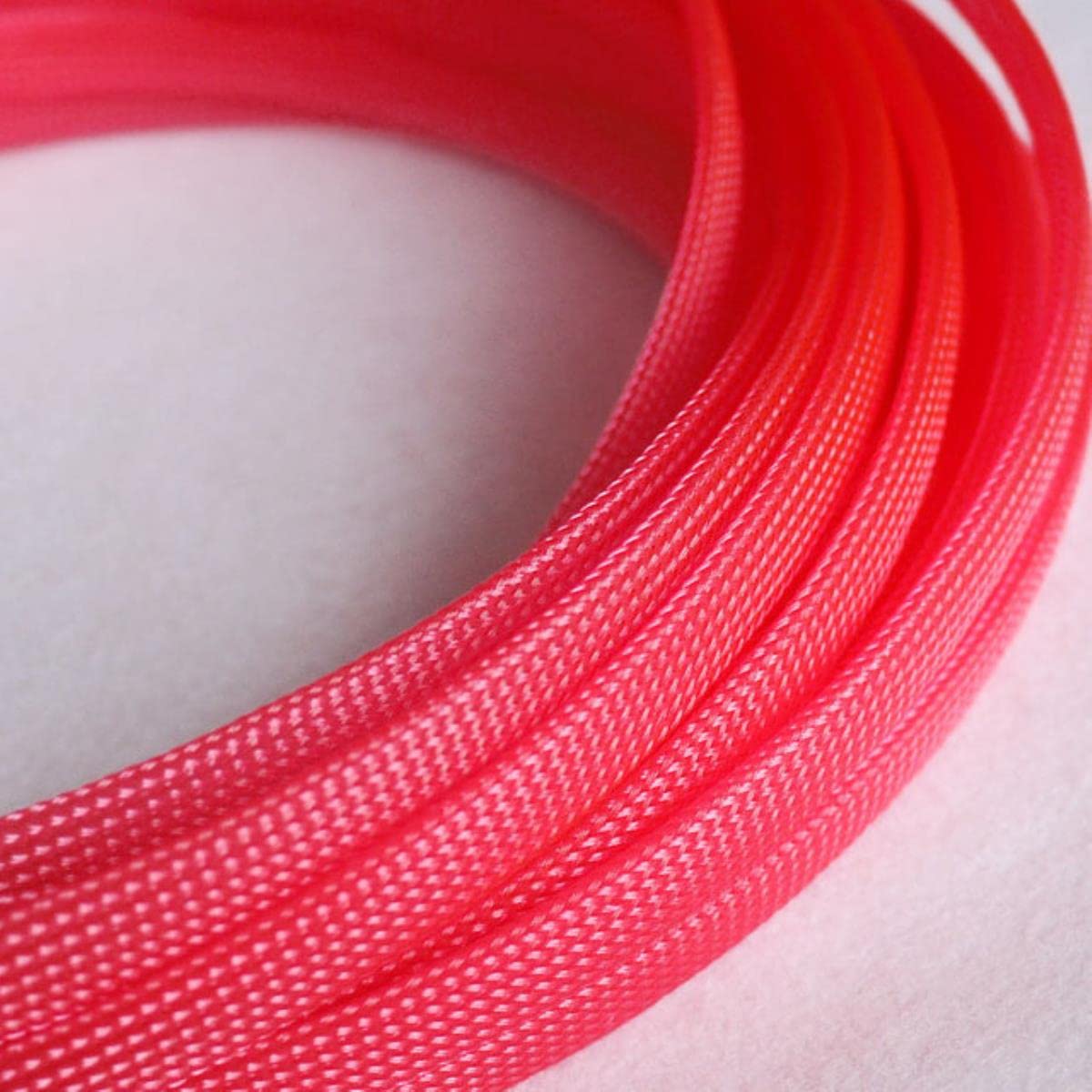 1M 2 4 6 8 10 12 14 16 18 20 25 30 mm Manicotto espandibile Intrecciato in Pet ad Alta densità Guaina Protettiva in Nylon isolata con Guaina-UV Rosa,30mm,10 Metri