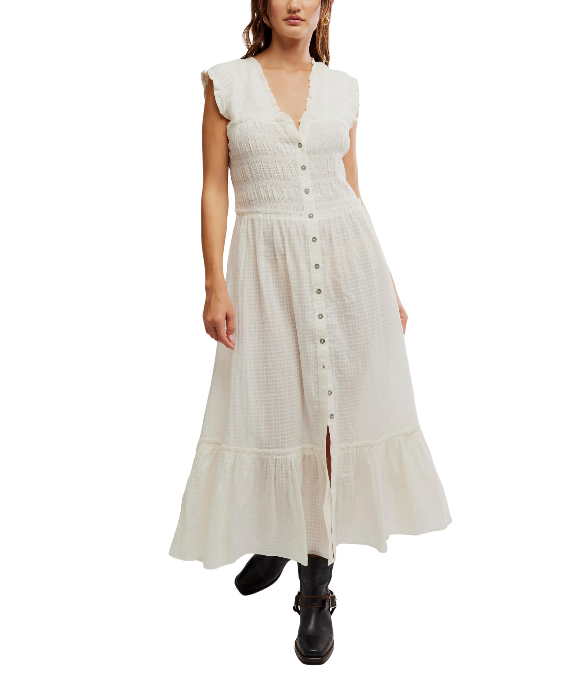 Robe Free People Desert Dazed midi et décontractée au drapé fluide exceptionnel
