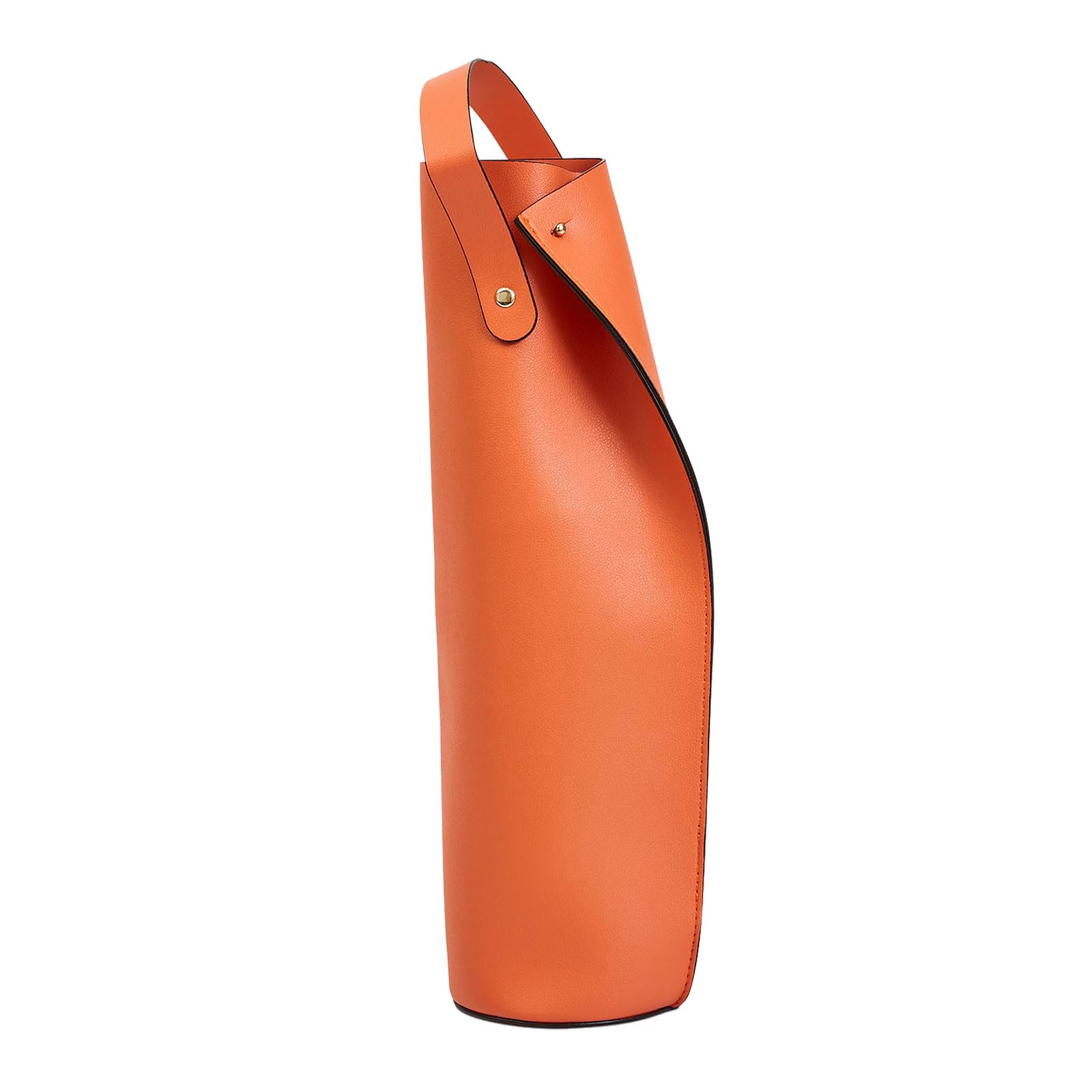 Buxuaaaa Grand Single Bottle Storage Bag Constructed of PU Leather for Beach Concerts BBQ Gatherings Gifting Elegant Wine Bottle Holder