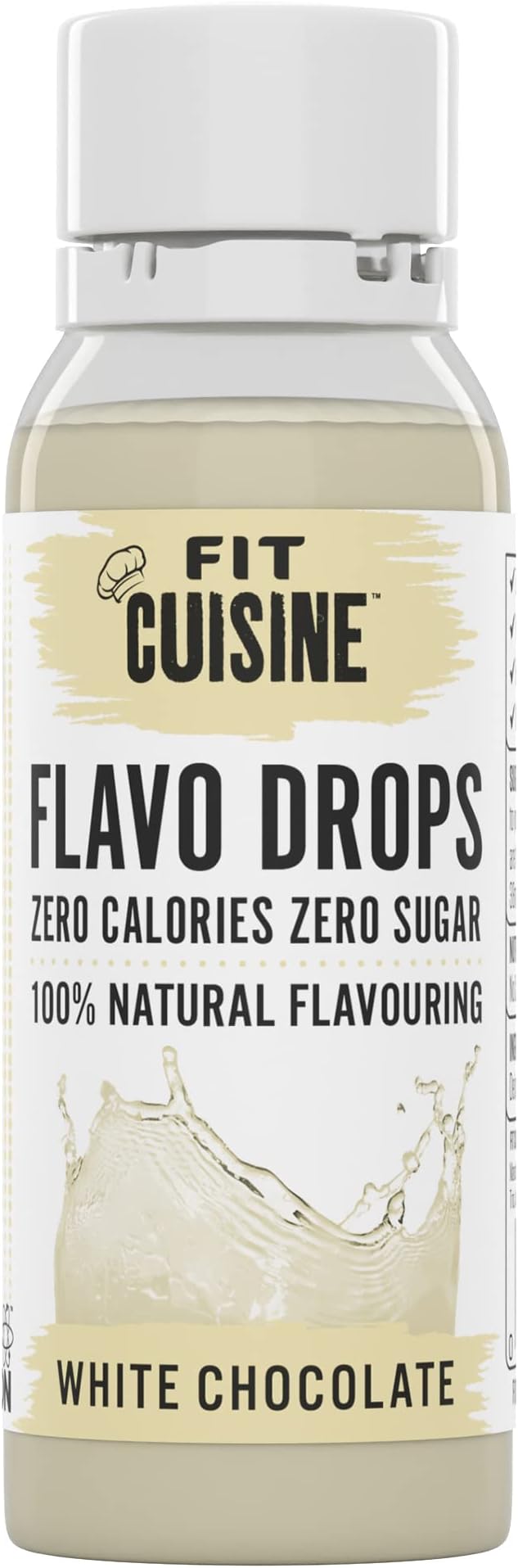 Flavo Drops No Calories No Sugar Vegan Natural Flavouring Liquid (38ml - White Chocolate)