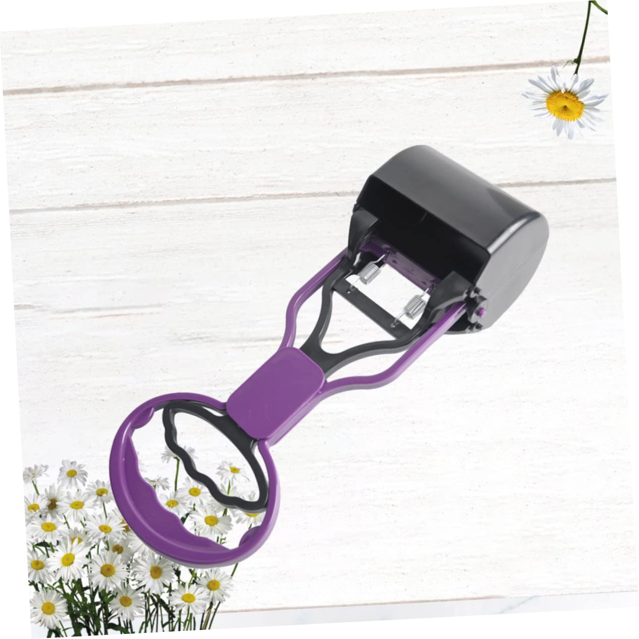 VICASKY Outdoor Pet Litter Picker Purple Sands Shovel Clip Durable Cleaning Tool for Cats Ergonomic Handle for Convenient Waste Removal and Easy Maintenance