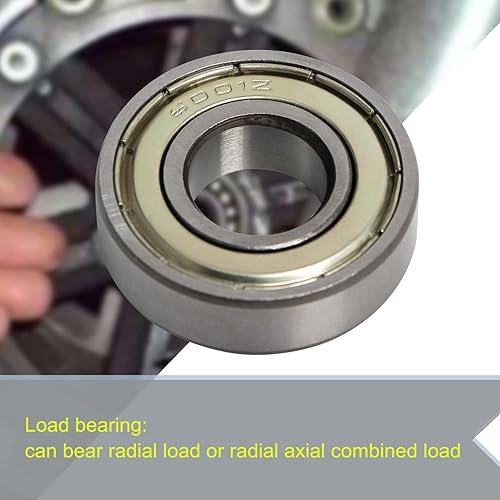 Miniatura 4 de Aopin Rodamientos para patinetas 6001Z (ID 28 x OD 12 x T 0.315 in) aplicable para patinetas, impresoras 3D, patines en línea, patines de ruedas,