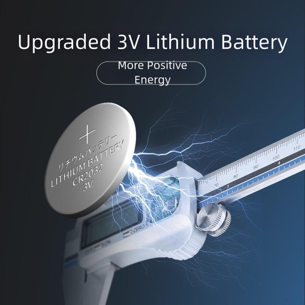 Calibrador digital 0-150mm Acero inoxidable 4Cr13 Medidor electrónico Vernier con pantalla LCD grande para alta precisión interior exterior profundidad herramienta de medición de pasos (0-200mm)