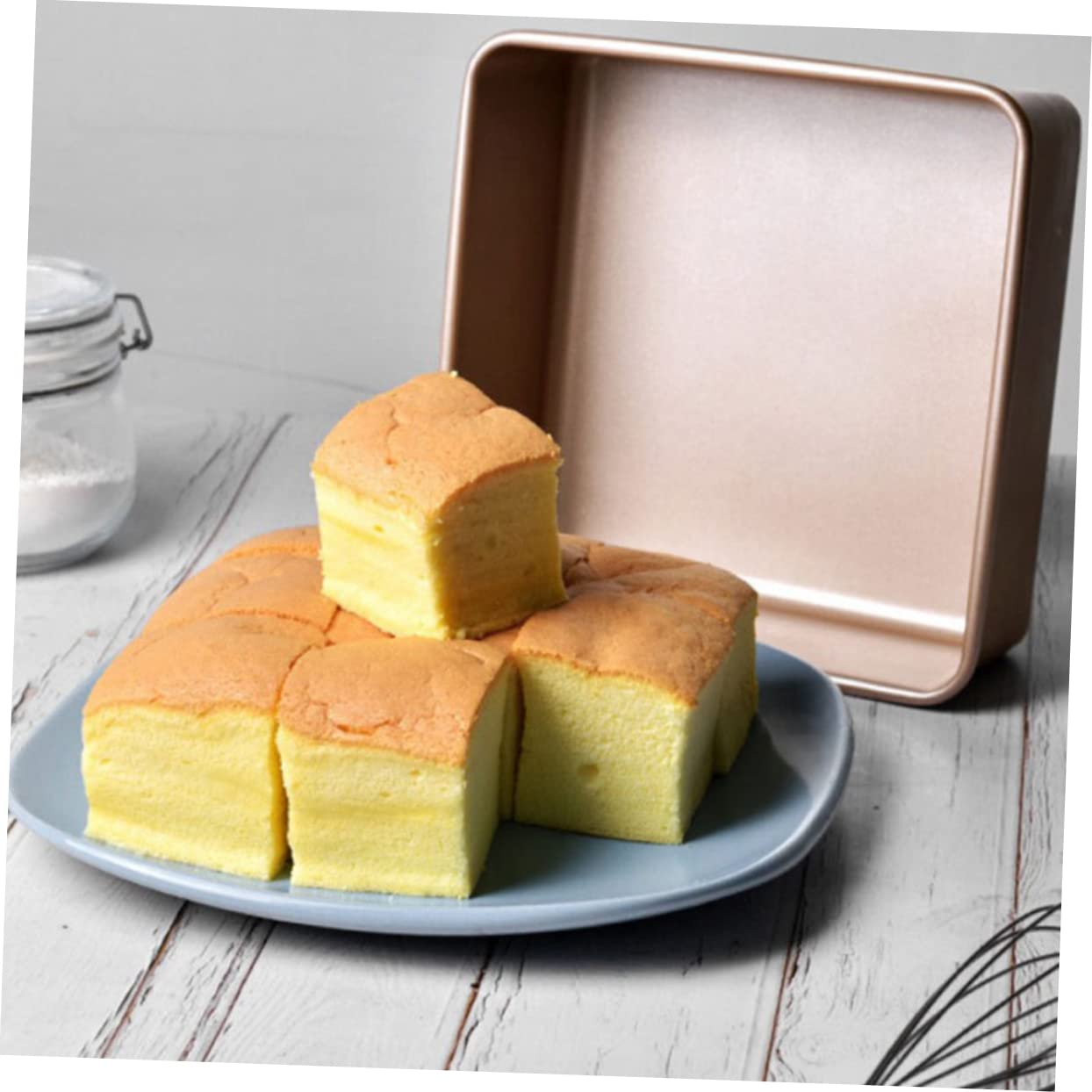 SHOWERORO Quadratische Backform Antihaftbeschichtete Backform Brot Kuchenform Rostbeständig Leicht Zu Reinigen Spülmaschinengeeignet Für Zuhause Und Profis