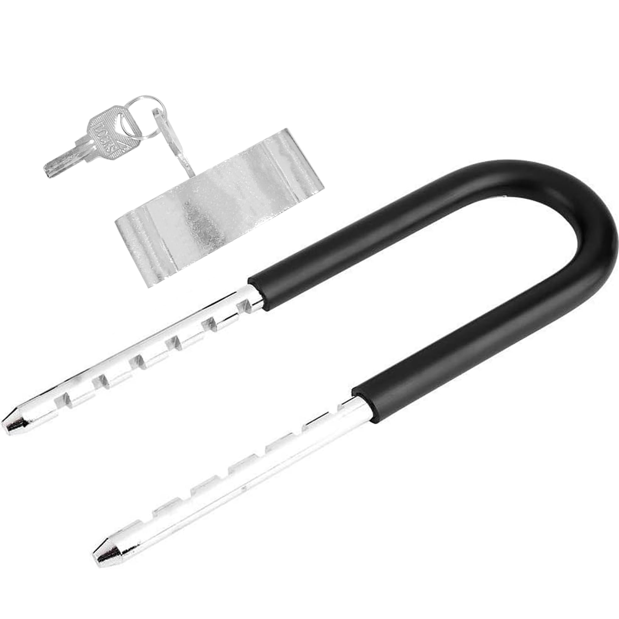 Versa-Mart High-Strength Bicycle U-Lock Heavy Duty U-Shape Anti-Theft Lock for Bikes, Motorcycles, and More Includes 2 Keys