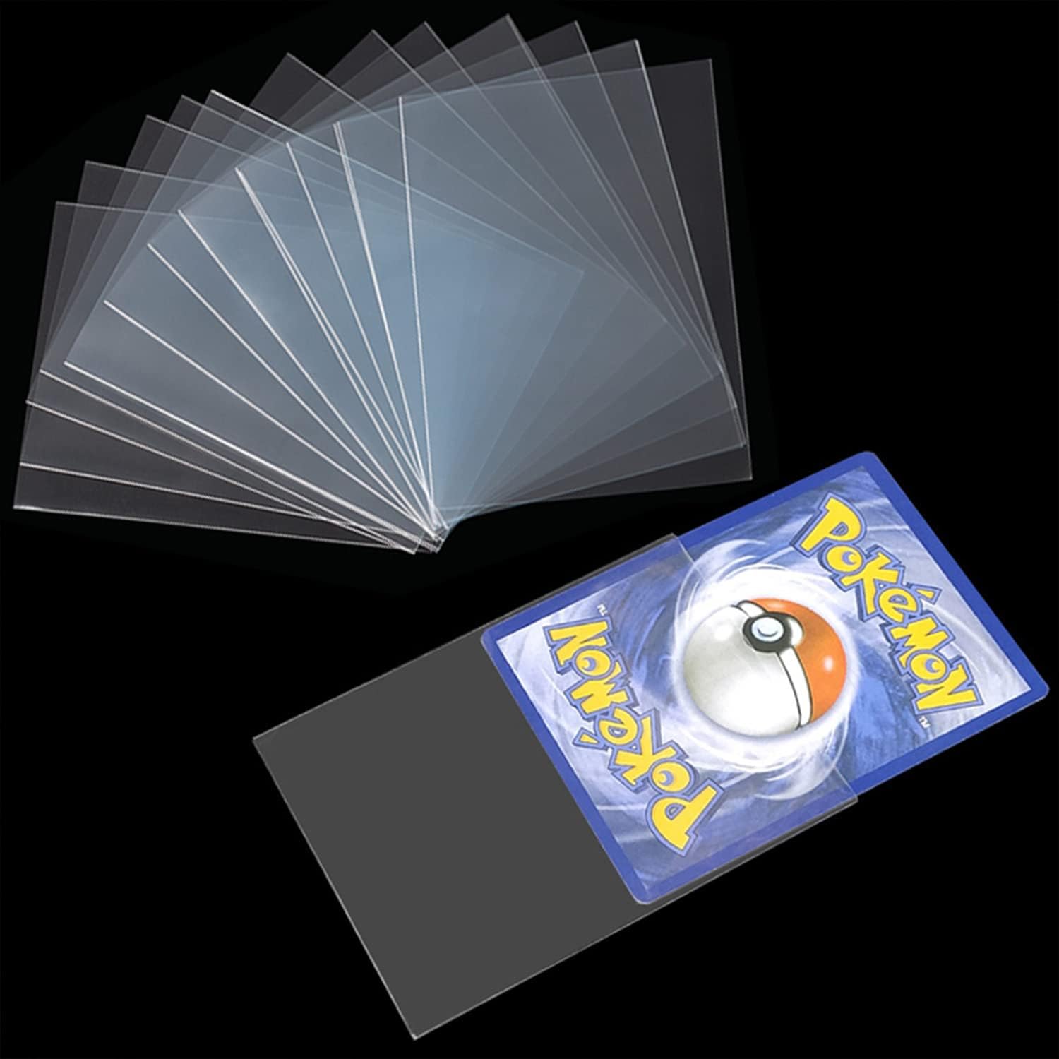 100Pcs Standard Card Sleeves,Clear Deck Protectors Card Protector