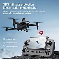 Vista 3 de V918 - Dron GPS con cámara 8K para adultos, drones RC con pantalla HD de 5 pulgadas, tiempo de vuelo de 90 minutos, rango de control largo de 3 KM