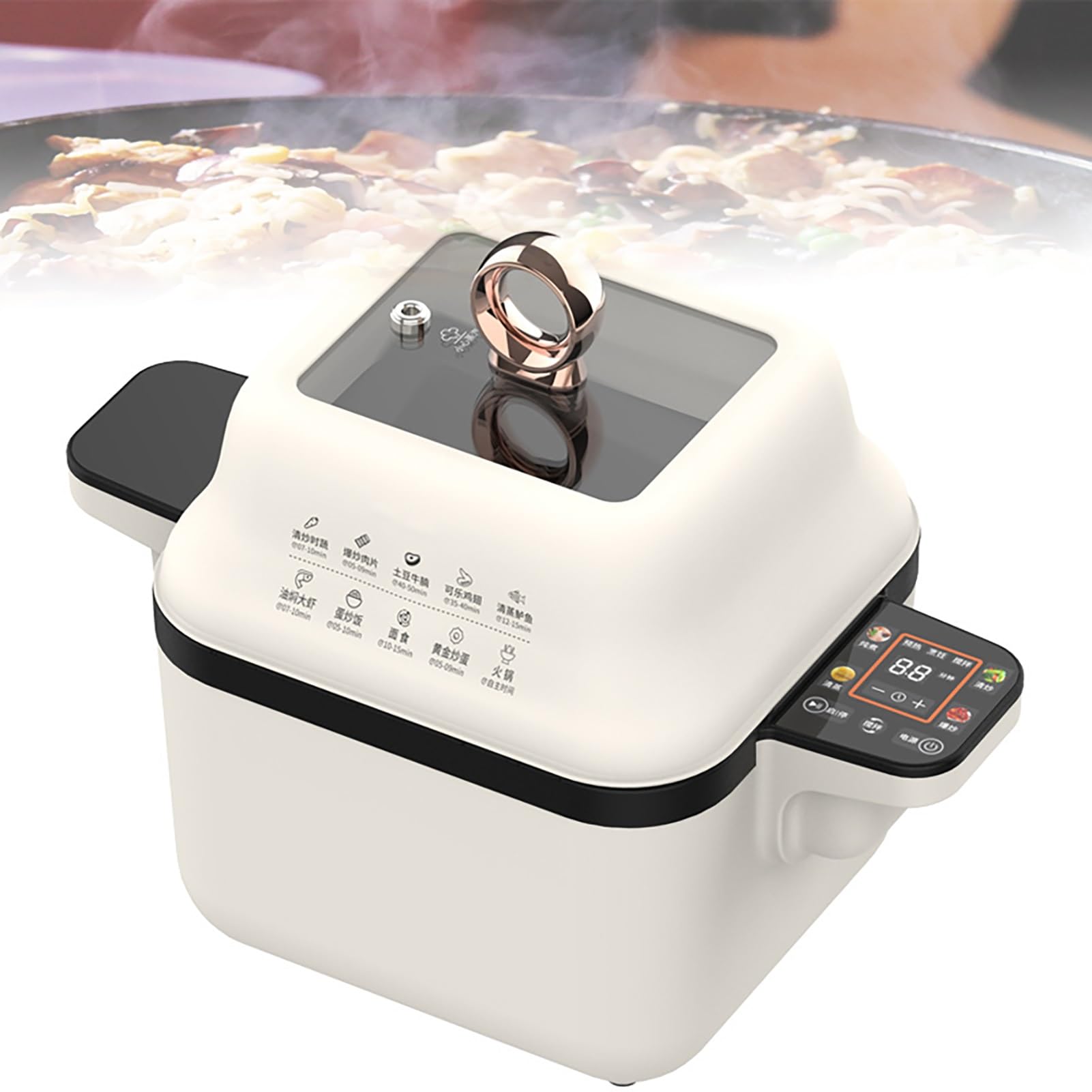 Robot culinaire multicuiseur rotatif 360° pour des sautés parfaits sans effort