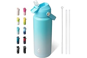 ZAK Stainless Steel Water Bottle - 24oz Vacuum Insulated Double Wall Sports...