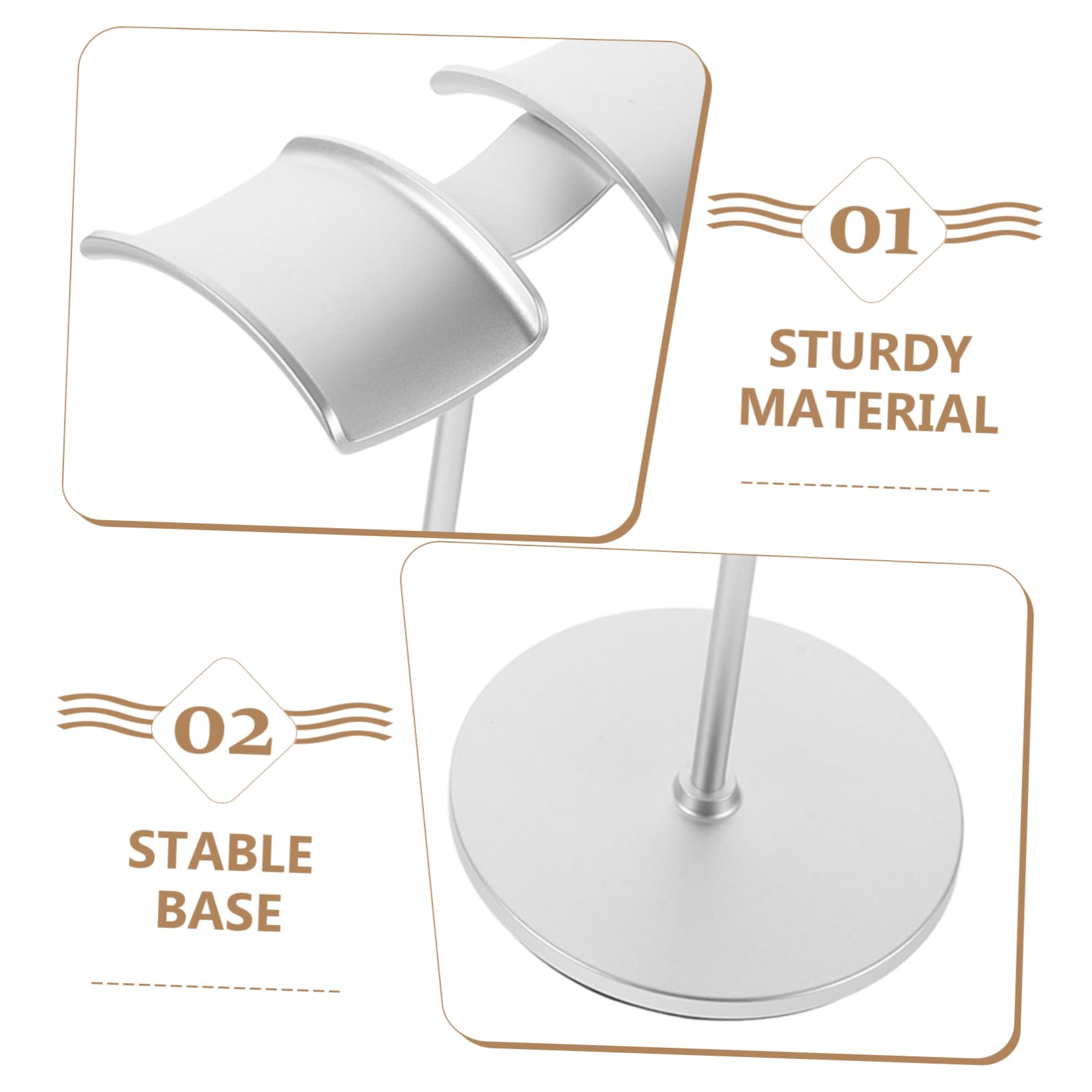 NUOBESTY 2pezzi Stand Per Cuffie Da Supporto Per Cuffie Da Tavolo Supporto Per Cuffie Da Gioco Supporto Stabile Per Auricolari Accessorio Per Versatile Per Bar Studio e Hotel