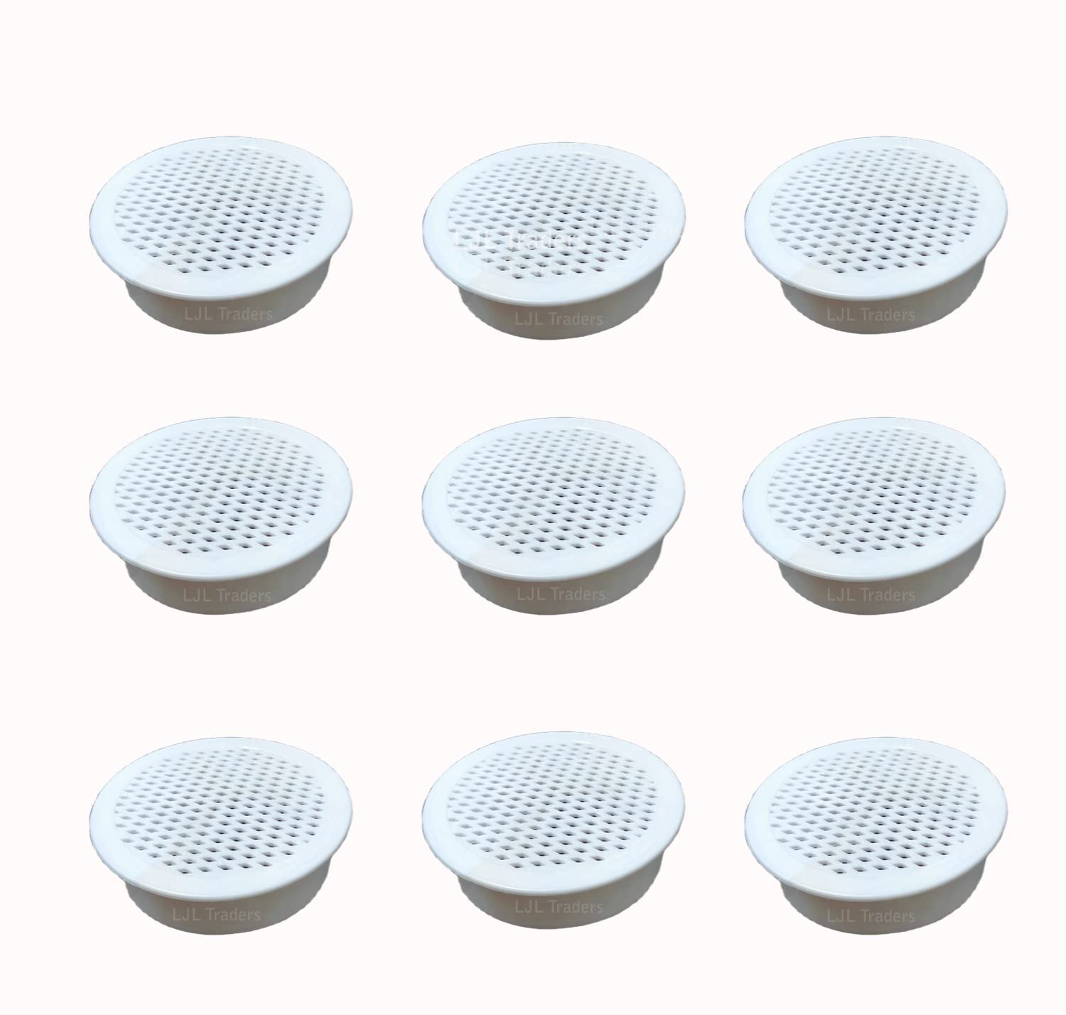 LJL Traders Round Wall Air Hole Closer/Circle Air Cowl/Air Vent Grille Cover Ducting/Mosquito Net/Dust Controller White (2 Inch) - Pack of - 10 (B09C4QD36R) Amazon Price History, Amazon Price Tracker
