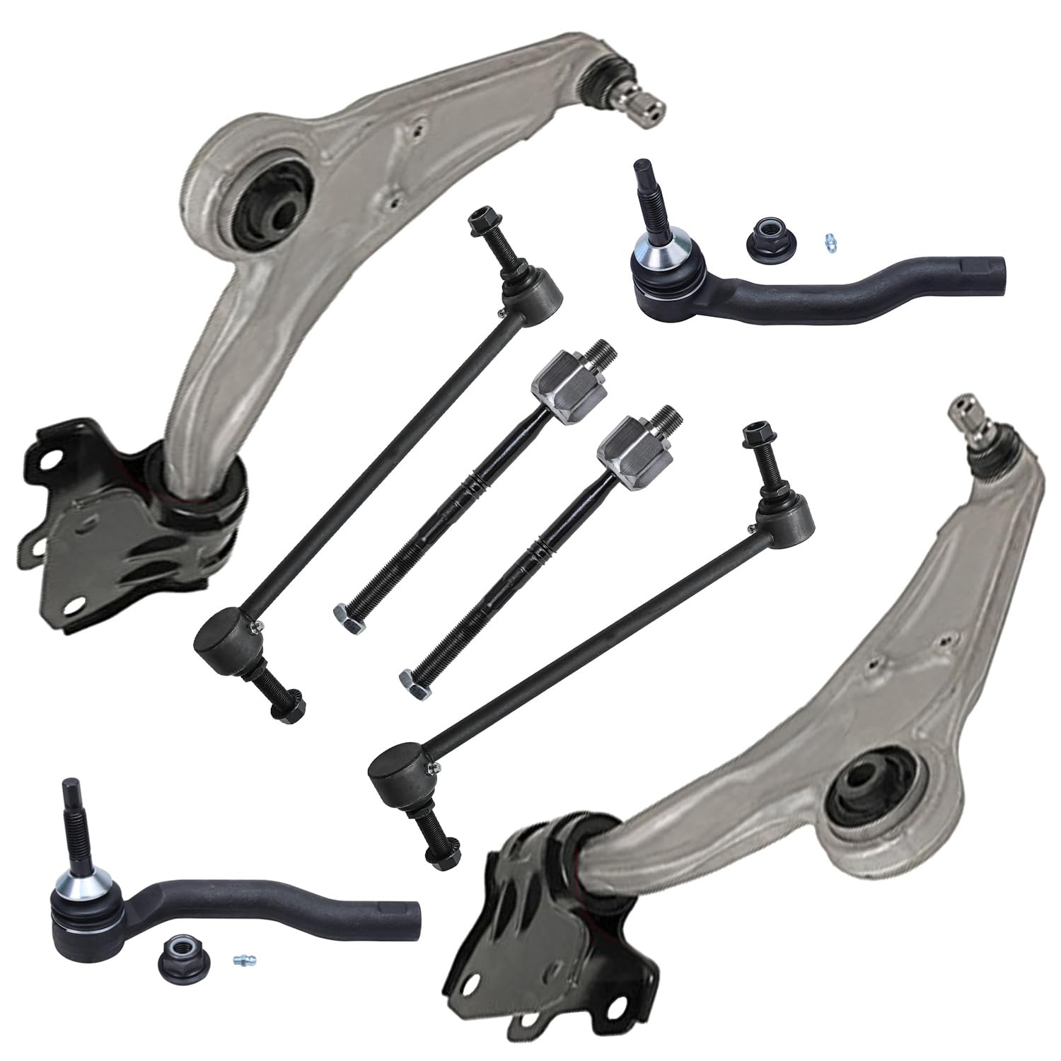 Detroit Axle - 8pc Front End Kit for Ford 2015-2018 Edge
